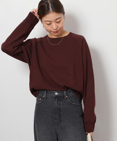 JOURNAL STANDARD relume（ジャーナルスタンダード　レリューム）の「《追加》サイドリブコンパクトスウェット（スウェット・レディース・ライトグレー/ブラウン/ピンク/ダークブルー・FREE）」の17枚目の写真