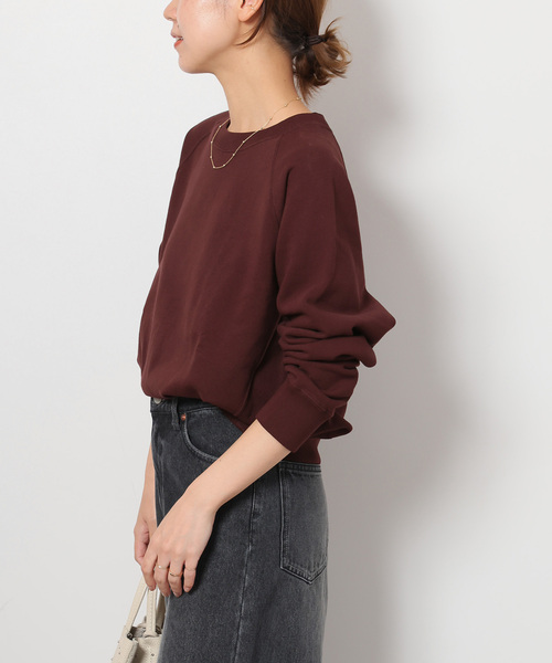 JOURNAL STANDARD relume（ジャーナルスタンダード　レリューム）の「《追加》サイドリブコンパクトスウェット（スウェット・レディース・ライトグレー/ブラウン/ピンク/ダークブルー・FREE）」の18枚目の写真