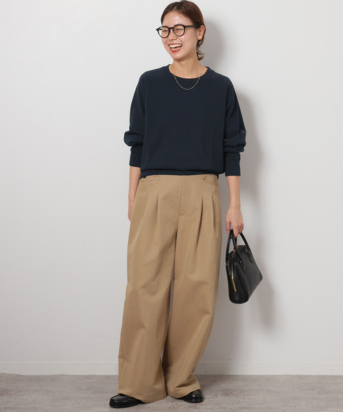 JOURNAL STANDARD relume（ジャーナルスタンダード　レリューム）の「《追加》サイドリブコンパクトスウェット（スウェット・レディース・ライトグレー/ブラウン/ピンク/ダークブルー・FREE）」の20枚目の写真