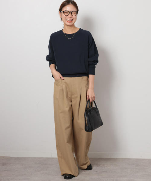 JOURNAL STANDARD relume（ジャーナルスタンダード　レリューム）の「《追加》サイドリブコンパクトスウェット（スウェット・レディース・ライトグレー/ブラウン/ピンク/ダークブルー・FREE）」の21枚目の写真