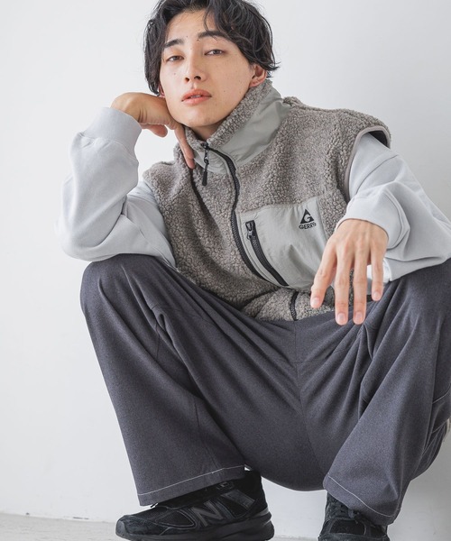 LOWRYS FARM（ローリーズファーム）の「ＧＥＲＲＹボアベスト 149978（ベスト・メンズ・ブラック/グレー・MEDIUM/LARGE）」の9枚目の写真