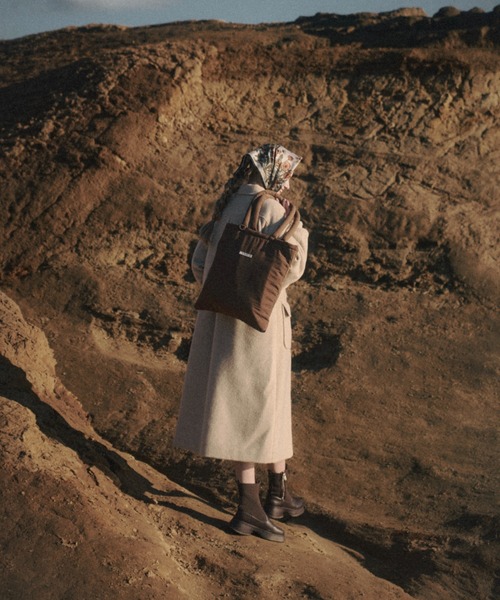 nunela(ヌネラ)の「Filling nylon tote bag【No.4】(トートバッグ・レディース・ナチュラル/ブラウン/オレンジ/ライトブルー・FREE)」の9枚目の写真