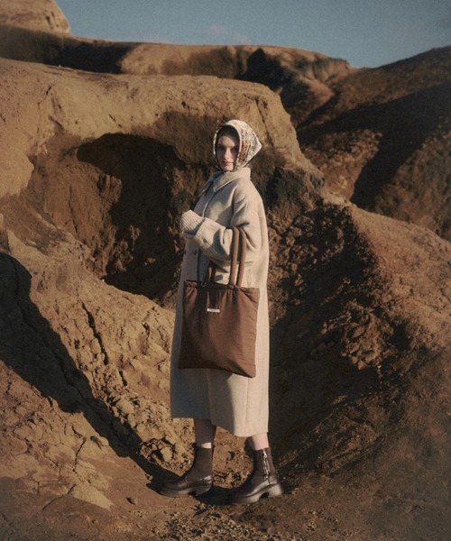 nunela(ヌネラ)の「Filling nylon tote bag【No.4】(トートバッグ・レディース・ナチュラル/ブラウン/オレンジ/ライトブルー・FREE)」の15枚目の写真