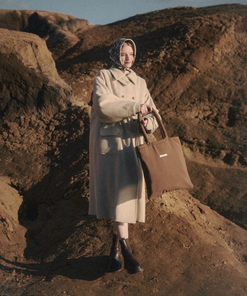 nunela(ヌネラ)の「Filling nylon tote bag【No.4】(トートバッグ・レディース・ナチュラル/ブラウン/オレンジ/ライトブルー・FREE)」の16枚目の写真