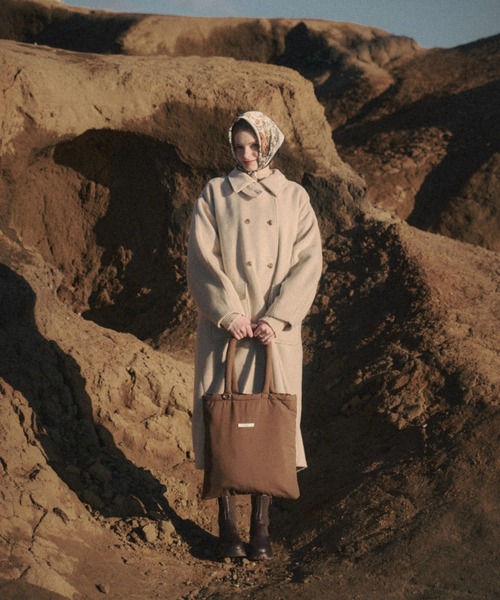 nunela(ヌネラ)の「Filling nylon tote bag【No.4】(トートバッグ・レディース・ナチュラル/ブラウン/オレンジ/ライトブルー・FREE)」の17枚目の写真