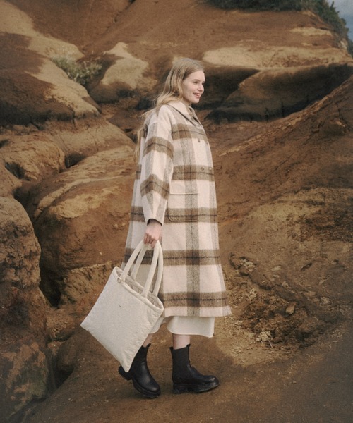 nunela(ヌネラ)の「Filling nylon tote bag【No.4】(トートバッグ・レディース・ナチュラル/ブラウン/オレンジ/ライトブルー・FREE)」の21枚目の写真