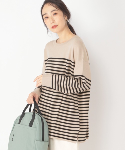 studio CLIP(スタディオクリップ)の「【3シーズンシリーズ】14ゲージ選べる着丈プルオーバー(ニット/セーター・レディース・レッド/その他2/その他1/ラベンダー・LARGE/MEDIUM)」の7枚目の写真