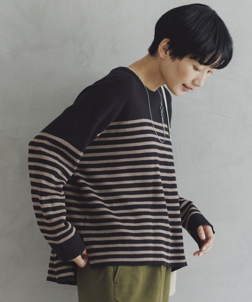 studio CLIP(スタディオクリップ)の「【3シーズンシリーズ】14ゲージ選べる着丈プルオーバー(ニット/セーター・レディース・レッド/その他2/その他1/ラベンダー・LARGE/MEDIUM)」の9枚目の写真