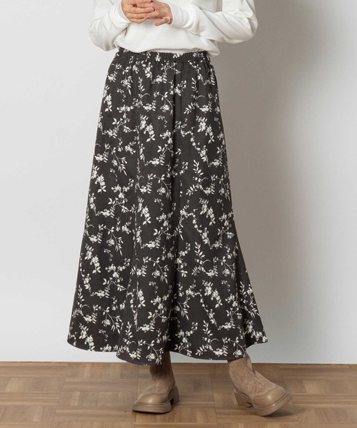 Right-on（ライトオン）の「【HONEYSUCKLE ROSE】マーメイドスカート（スカート・レディース・オリーブ/ブラック×ホワイト・L/XL/M）」の2枚目の写真