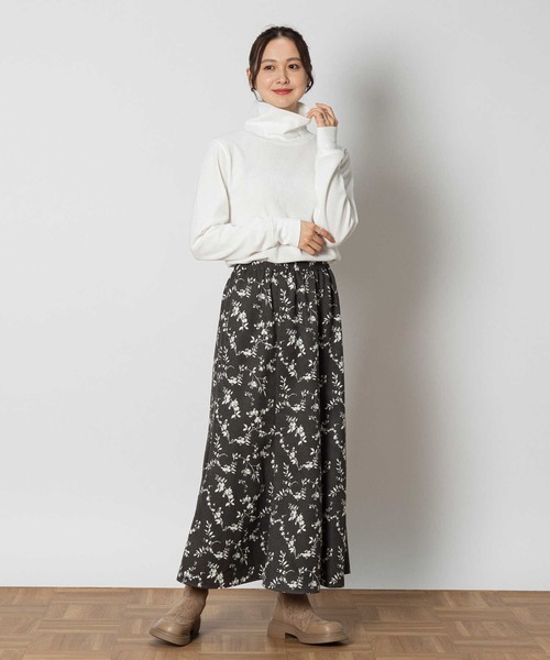 Right-on（ライトオン）の「【HONEYSUCKLE ROSE】マーメイドスカート（スカート・レディース・オリーブ/ブラック×ホワイト・L/XL/M）」の11枚目の写真