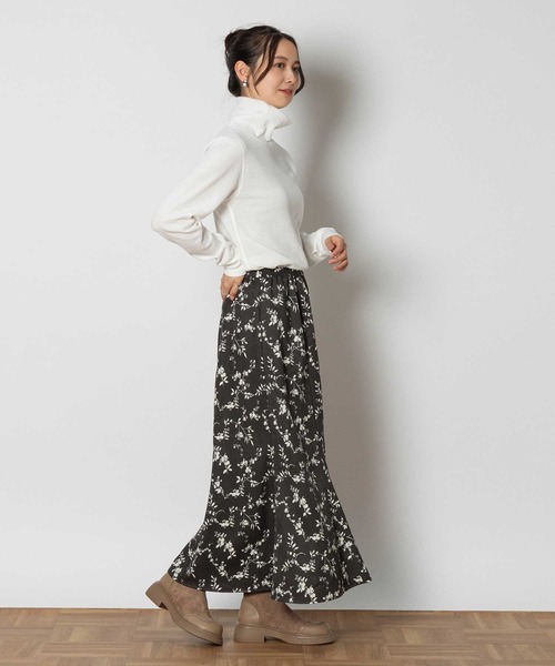 Right-on（ライトオン）の「【HONEYSUCKLE ROSE】マーメイドスカート（スカート・レディース・オリーブ/ブラック×ホワイト・L/XL/M）」の12枚目の写真