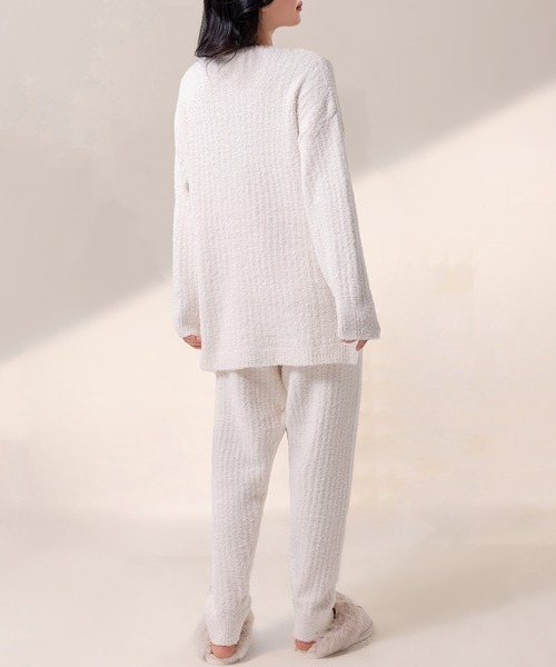 セール】腹巻き セットアップ 長袖もちもちモールニットルームウェア