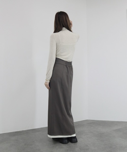 たなか様　トップス　グレー　即日発送 セール】【ZOZO限定】ストレッチタートルトップ 長袖 ハイネック