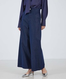 qualite | ワイドフレアーラメデニム(デニムパンツ)