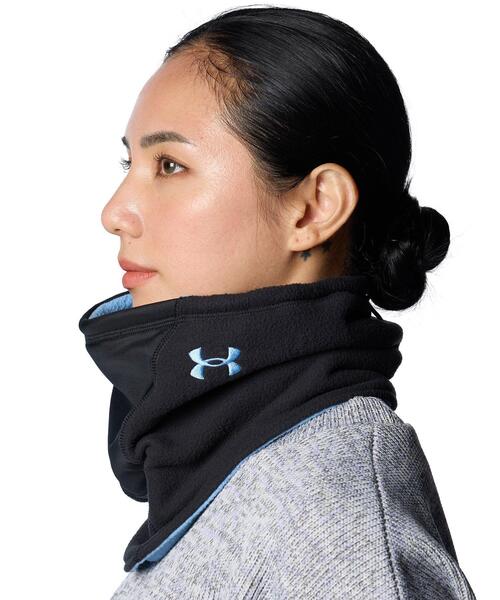 UNDER ARMOUR（アンダーアーマー）の「UAフリース リバーシブル ネックゲイター（トレーニング/メンズ/レディース）（ネックウォーマー/スヌード・レディース・ブラック系その他3・ONESIZE）」の10枚目の写真