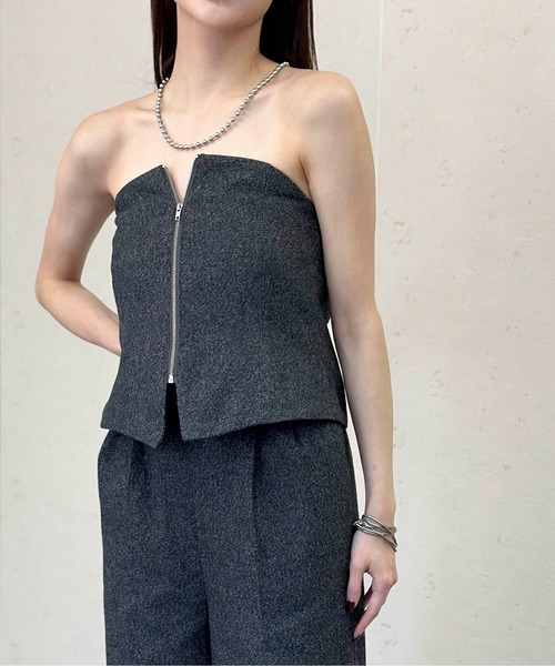 Per sist ence(パーシエンス)の「ウールライクベアトップオールインワン(その他パンツ・レディース・チャコールグレー/ブラウン/ブラック・FREE)」の7枚目の写真