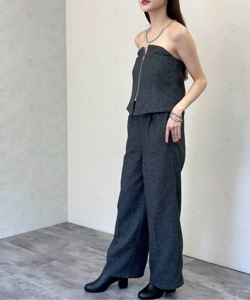 Per sist ence(パーシエンス)の「ウールライクベアトップオールインワン(その他パンツ・レディース・チャコールグレー/ブラウン/ブラック・FREE)」の11枚目の写真