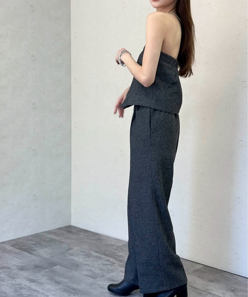 Per sist ence(パーシエンス)の「ウールライクベアトップオールインワン(その他パンツ・レディース・チャコールグレー/ブラウン/ブラック・FREE)」の12枚目の写真