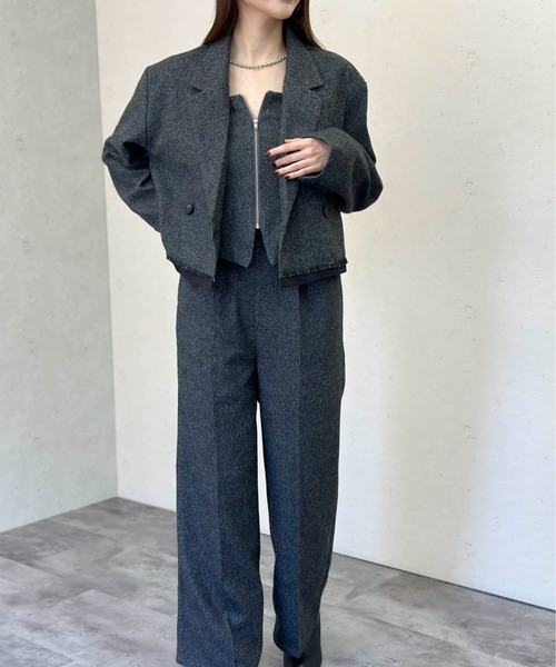 Per sist ence(パーシエンス)の「ウールライクベアトップオールインワン(その他パンツ・レディース・チャコールグレー/ブラウン/ブラック・FREE)」の21枚目の写真