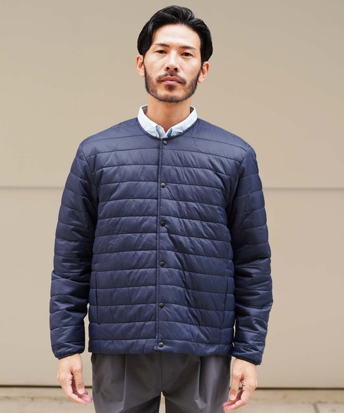 jiggys shop(ジギーズショップ)の「ナイロンタフタインナー中綿ブルゾンジャケット(ダウンジャケット/コート・メンズ・チャコールグレー/ブラック/ネイビー・MEDIUM/LARGE/X-LARGE)」の10枚目の写真