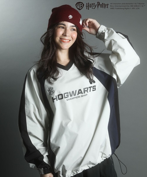 Green　Parks（グリーンパークス）の「ハリー・ポッター／ロゴプルオーバー（その他トップス・レディース・オフホワイト/チャコールグレー・FREE）」の6枚目の写真