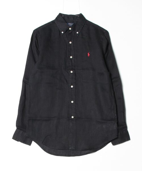 POLO RALPH LAUREN(ポロ ラルフ ローレン)の「クラシック フィット リネン シャツ(シャツ/ブラウス・メンズ・ブラック系1・L/M/S/XL/XS/XXL)」の3枚目の写真