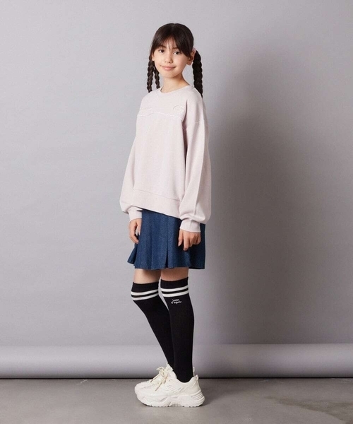 a.v.v（アーヴェヴェ）の「[140-150]ベルト付きプリーツスカパン（その他パンツ・キッズ・ベージュ/ブルー/ブラック・140/150）」の10枚目の写真