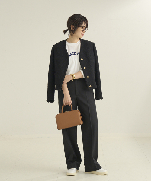 plage(プラージュ)の「Tweed ジャケット(その他アウター・レディース・ブラック/ホワイト・36/38)」の3枚目の写真