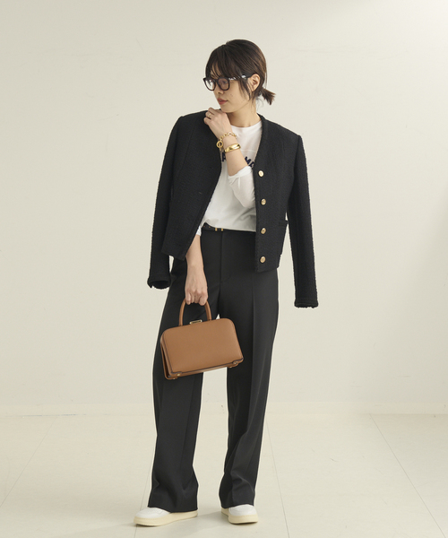 plage(プラージュ)の「Tweed ジャケット(その他アウター・レディース・ブラック/ホワイト・36/38)」の5枚目の写真