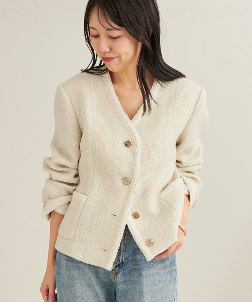 plage(プラージュ)の「Tweed ジャケット(その他アウター・レディース・ブラック/ホワイト・36/38)」の16枚目の写真