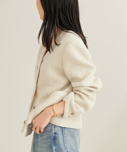 plage(プラージュ)の「Tweed ジャケット(その他アウター・レディース・ブラック/ホワイト・36/38)」の17枚目の写真