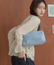 HEILIS（ヘイリス）の「【大人気！HIT ITEM！】ワンハンドルスエードショルダーバッグ / 秋服 春服 冬服 スウェード スクエア ハンドバッグ 韓国 ブラウン ブラック レッド 無地 シンプル カジュアル ファスナー ノームコア シティガール トレンド（ハンドバッグ）」