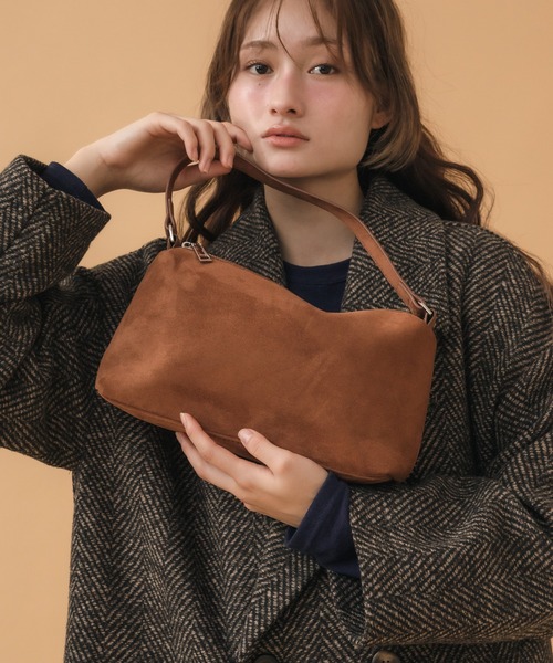 大人気！HIT ITEM！】ワンハンドルスエードショルダーバッグ / 秋服 春 