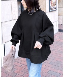 reca | 裏起毛タックAラインスウェットプルオーバー(スウェット)