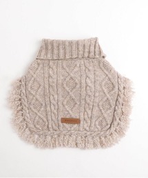 moncheri（モンシェリ）の「ケーブルニットポンチョワンピース（ペットウェア・キッズ）」