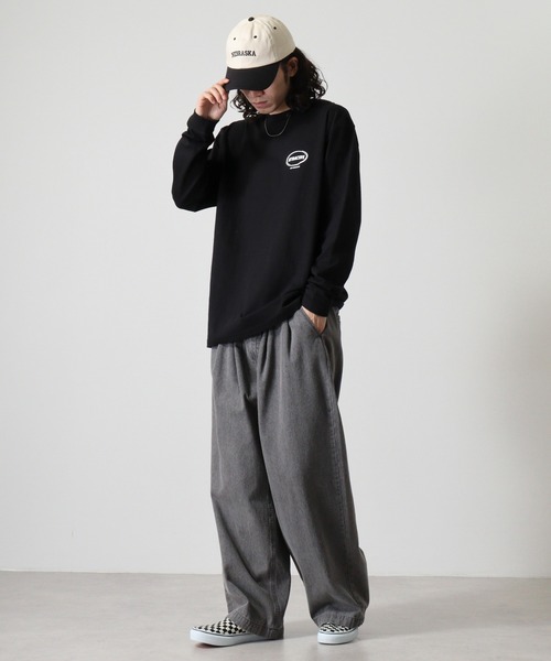 MODISH GAZE(モディシュガゼ)の「MODISH GAZE スモーキングガール SIT BACK AND RELAX ロンT(Tシャツ/カットソー・メンズ・ブラック・XL/L)」の19枚目の写真