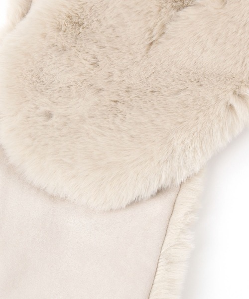 GLOBAL WORK(グローバルワーク)の「洗えるフェイクファーティペット/147066(マフラー・レディース・アイボリー/グレイッシュベージュ/ベージュ系3/グレー/グレー系6/アイボリー系6/ベージュ・ONE SIZE)」の16枚目の写真