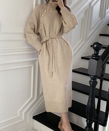 追加2》キュプラフィブリルギャザーワンピース（ワンピース）｜VERMEIL