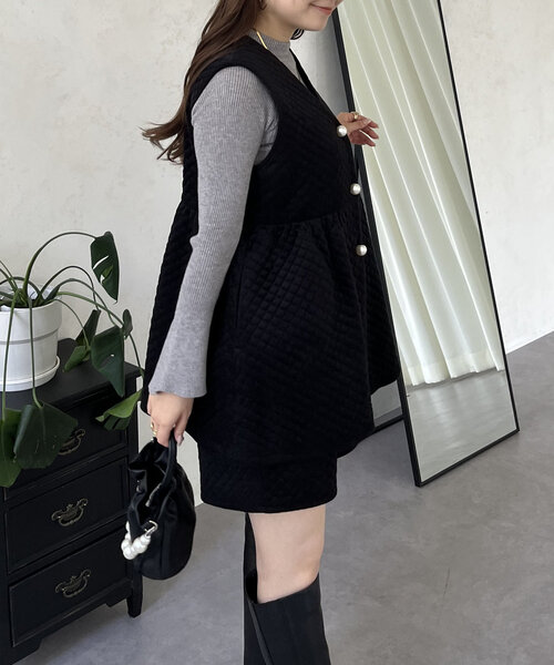 prose verse（プロズヴェール）の「キルティングベロアショートパンツ（その他パンツ・レディース・ブラック・LARGE/MEDIUM）」の18枚目の写真