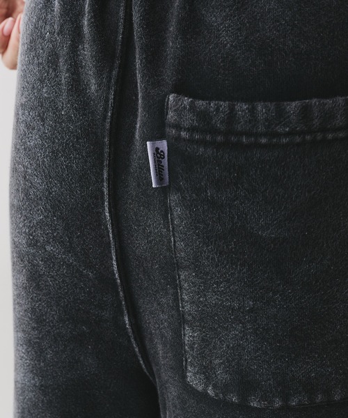 Adoon plain(アドーンプレーン)の「【セットアップ対応】TWO TUCK SWITCHING SWEAT PANTS / 2タック切り替えワイドパンツ(スウェットパンツ・メンズ・杢グレー/ブラック・MEDIUM/LARGE)」の13枚目の写真