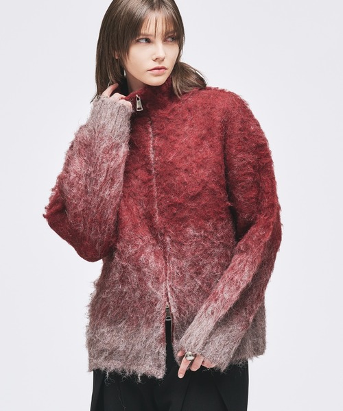 selle glant（セレグランテ）の「GRADATION DRIVERS KNIT/グラデーションドライバーズニット（ニット/セーター・メンズ・ブラック/ブルー/ダークブラウン/ボルドー・LARGE/MEDIUM/SMALL）」の4枚目の写真