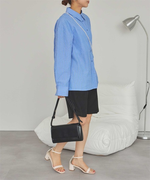 titivate（ティティベイト）の「チャンキーヒールストラップサンダル（サンダル・レディース・ブラック/ブラウン/イエロー/アイボリー/シルバー・L/M/LL/S）」の10枚目の写真