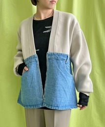 レディースのノーカラージャケット（デニム）ファッション通販 - ZOZOTOWN