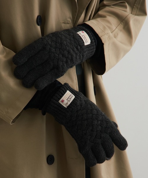セール】【SETUP7】格子編み裏ボア手袋 WINGI（手袋）｜SETUP7
