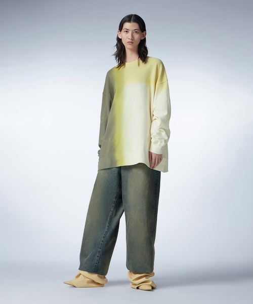 JNBY（ジェーエヌビーワイ）の「Gradient Color-block Oversized Sweatshirt / グラデーションカラースウェット（スウェット・レディース・グレー/ベージュ/ピンク・36/38/40）」の12枚目の写真