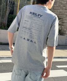 別注【KELTY】バックプリント ヴィンテージロゴ クルーネック 半袖Tシャツ / 定番コットン オーバーサイズ ビッグシルエット / アメカジ 古着ライク ユニセックス