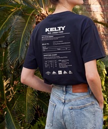 KELTY | 別注【KELTY】バックプリント ヴィンテージロゴ クルーネック 半袖Tシャツ / 定番コットン オーバーサイズ ビッグシルエット / アメカジ 古着ライク ユニセックス(Tシャツ/カットソー)