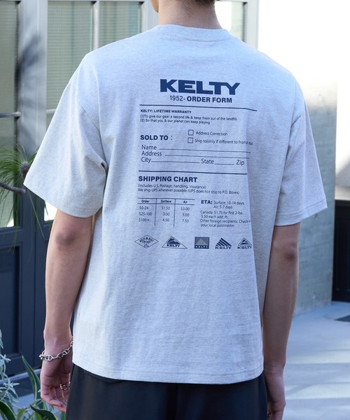 KELTY(ケルティ)の「【KELTY】≪別注≫Back Print vintage archive classical LOGO crewneck Tee TYPE-3(Tシャツ/カットソー・レディース・ホワイト/カーキ/グレー/ブラック・M/S/XS/L)」の8枚目の写真