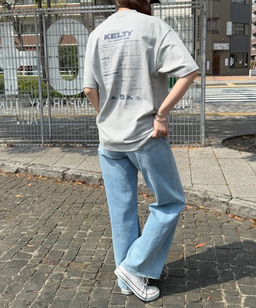 KELTY(ケルティ)の「別注【KELTY】バックプリント ヴィンテージロゴ クルーネック 半袖Tシャツ / 定番コットン オーバーサイズ ビッグシルエット / アメカジ 古着ライク ユニセックス(Tシャツ/カットソー・メンズ・ホワイト/カーキ/グレー/ブラック/グレー系その他2・M/S/XS/L)」の22枚目の写真