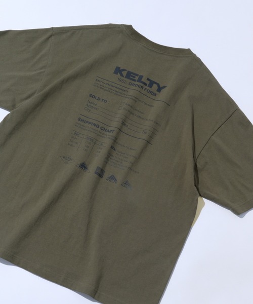 KELTY(ケルティ)の「【KELTY】≪別注≫Back Print vintage archive classical LOGO crewneck Tee TYPE-3(Tシャツ/カットソー・レディース・ホワイト/カーキ/グレー/ブラック・M/S/XS/L)」の17枚目の写真